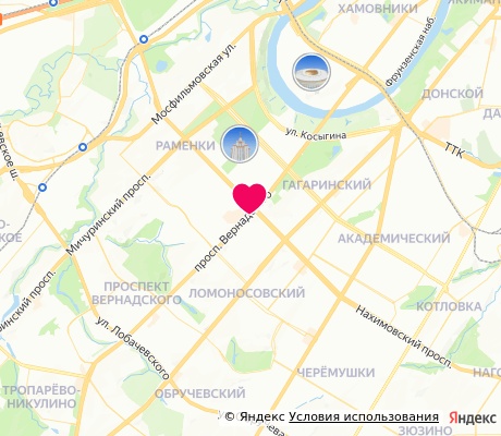 На карте