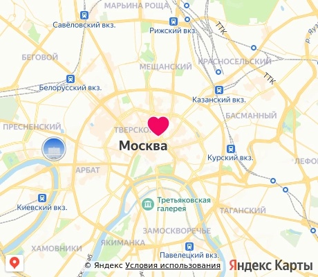 На карте