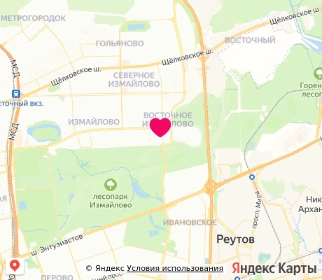 На карте