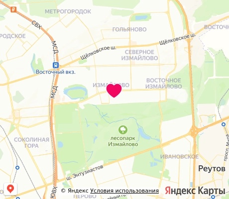 На карте
