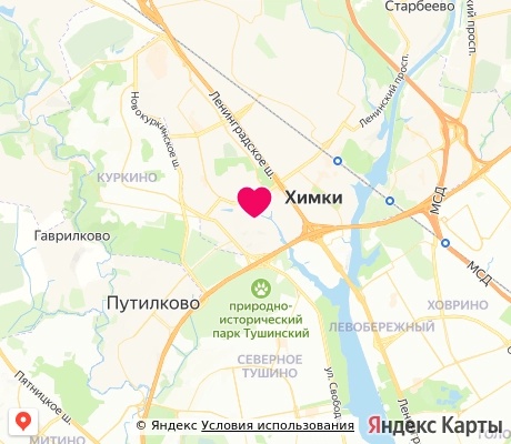 На карте