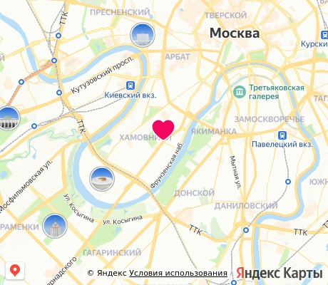 На карте