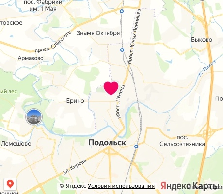 На карте
