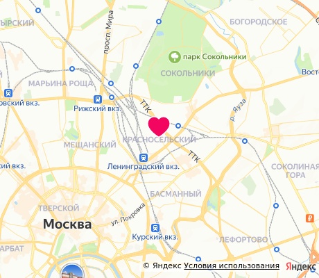 На карте