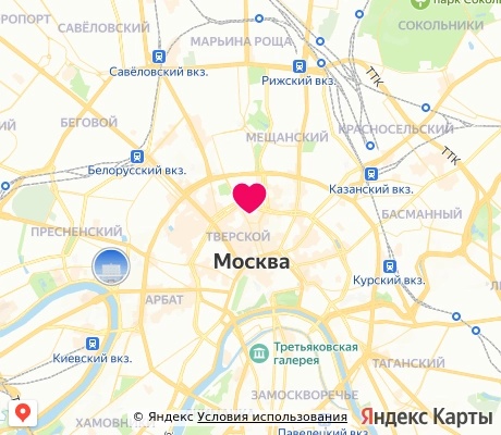 На карте