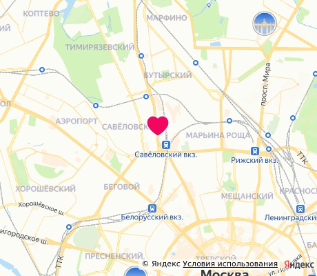 На карте