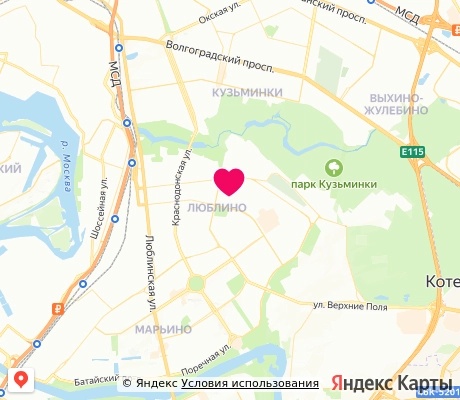 На карте