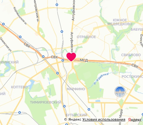 На карте