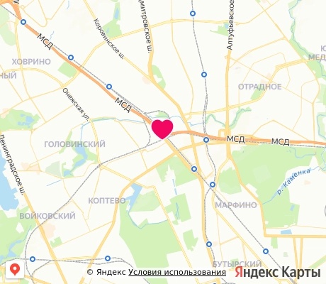 На карте