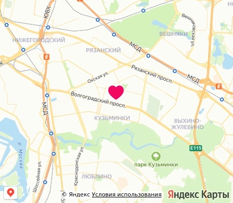 На карте
