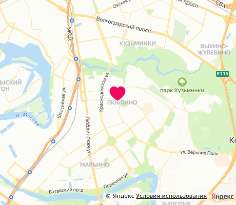 На карте
