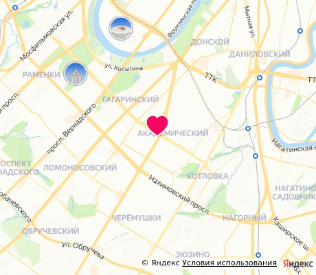 На карте