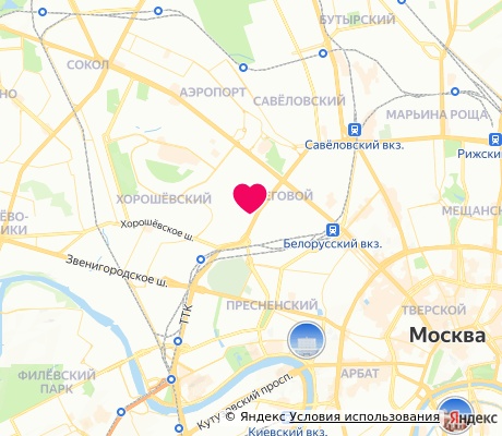На карте