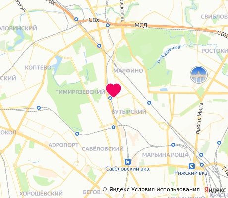 На карте