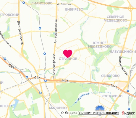 На карте