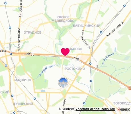 На карте
