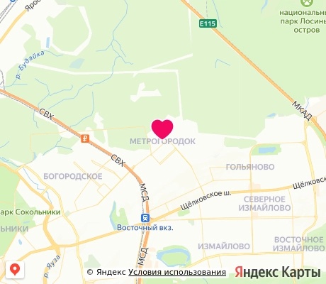 На карте
