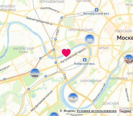 На карте