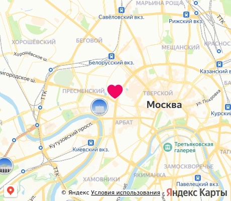На карте
