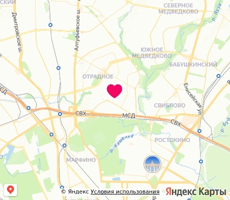 На карте