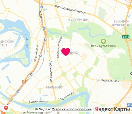 На карте
