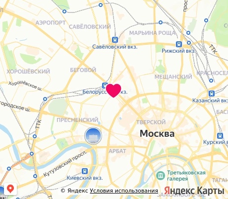 На карте