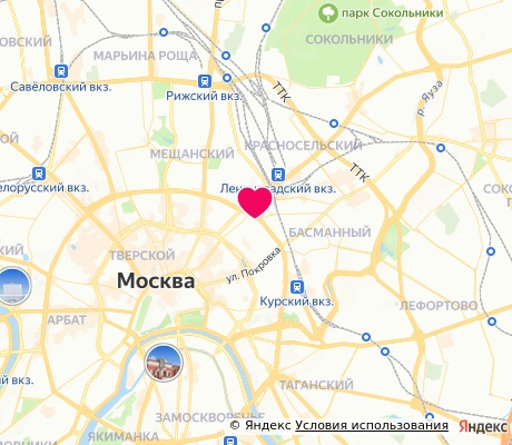 На карте