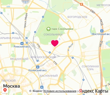 На карте