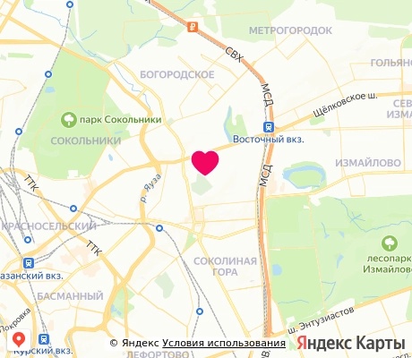 На карте