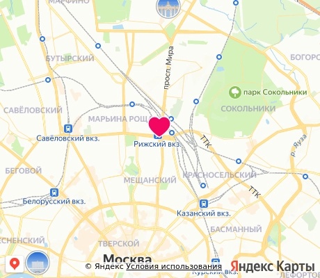 На карте