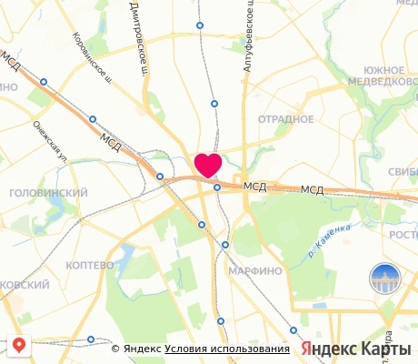 На карте