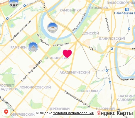 На карте