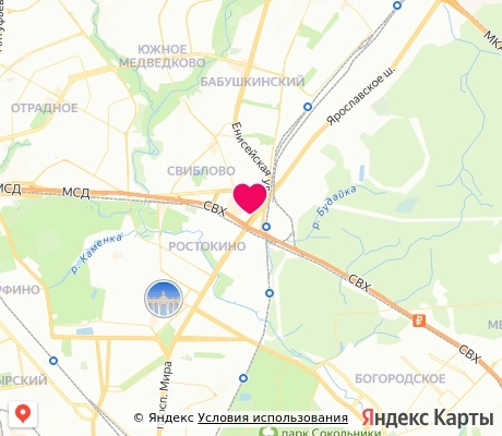 На карте