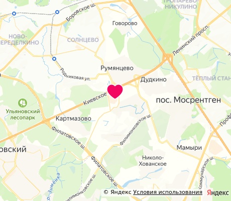 На карте