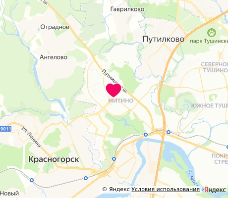 На карте