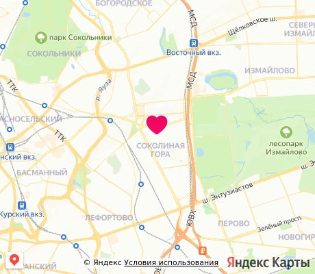 На карте
