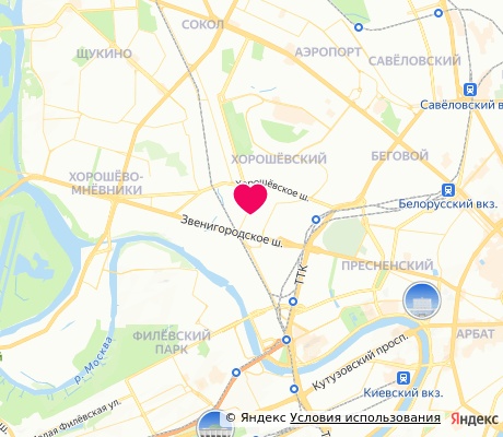 На карте