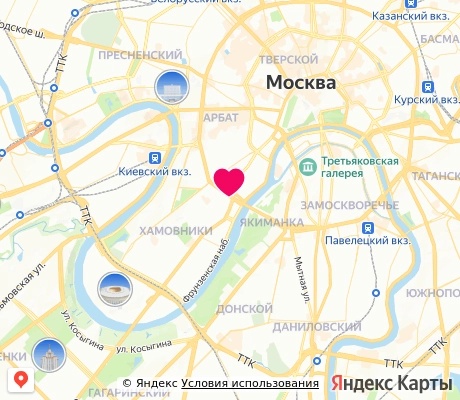 На карте