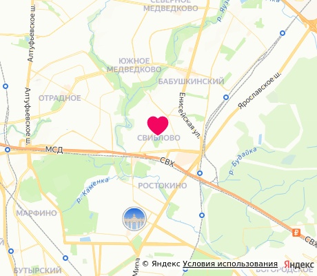 На карте