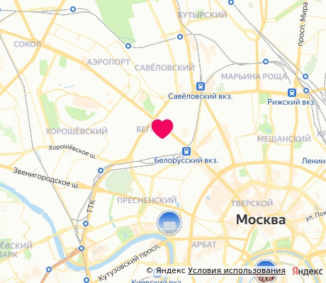 На карте