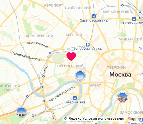 На карте
