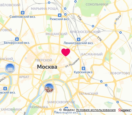 На карте