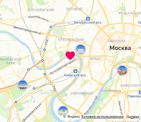 На карте