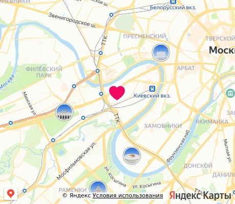 На карте