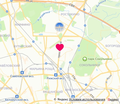 На карте