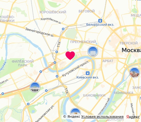 На карте