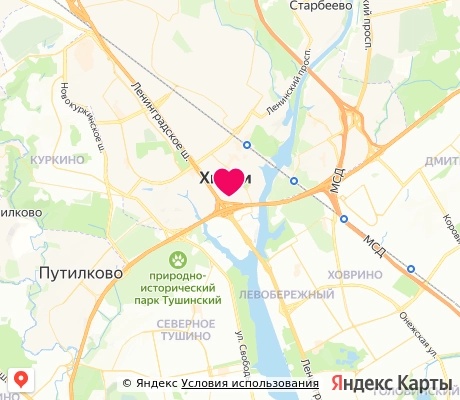 На карте