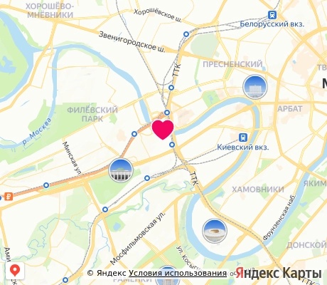 На карте