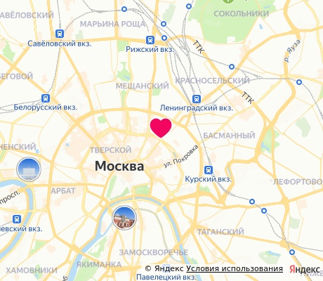 На карте