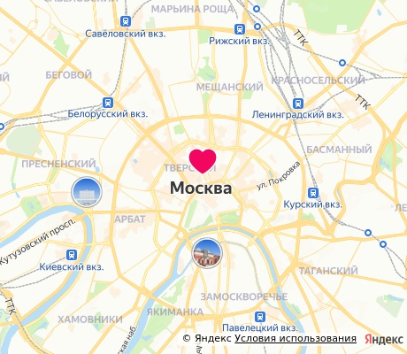 На карте